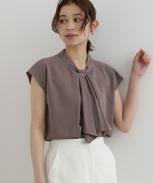 メタルポイントボウタイブラウス