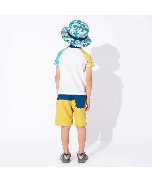 BREEZE（ブリーズ）の「バイカラービーチショーツ_UVカット（水着・キッズ・レッド/ブルー・90/100/140/80/130/120/110）」の4枚目の写真