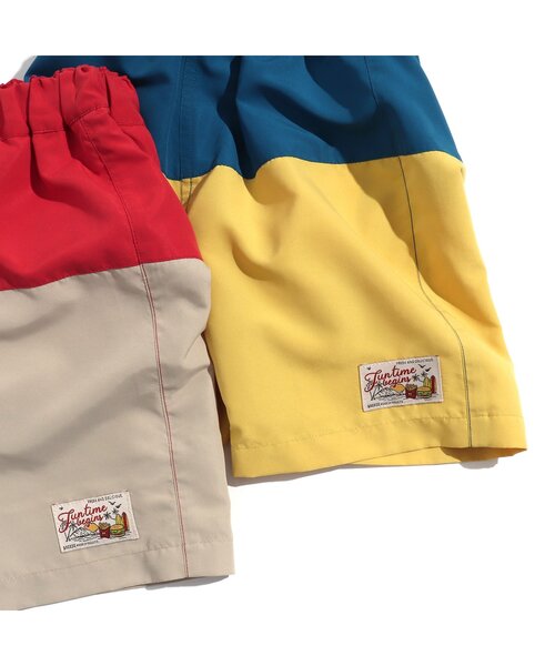 BREEZE（ブリーズ）の「バイカラービーチショーツ_UVカット（水着・キッズ・レッド/ブルー・90/100/140/80/130/120/110）」の5枚目の写真