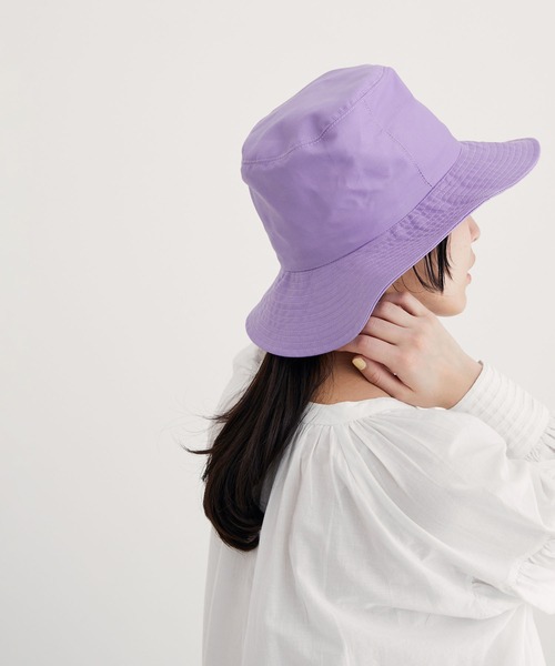 HOLLINGWORTH COUNTRY OUTFITTERS(ホリングワース カントリーアウトフィッターズ)の「【Hollingworth country outfitters】Deep Bucket Hat(ハット・レディース・パープル系その他/ピンク/ライトグリーン・FREE)」の2枚目の写真