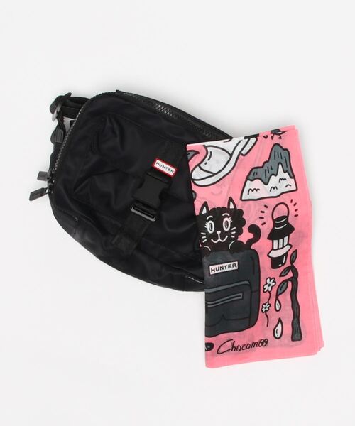 HUNTER（ハンター）の「NYLON THREE-WAY TOPCLIP XBODY（ボディバッグ/ウエストポーチ・レディース・ブラック/ネイビー/ダークオリーブ/ピンク・FREE）」の13枚目の写真