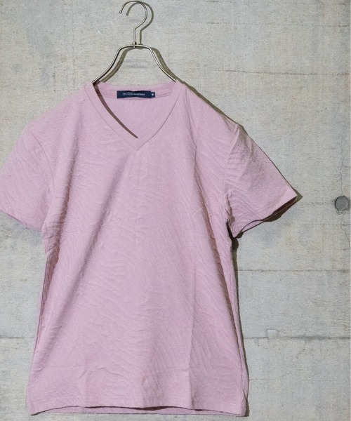 JOHN'S CLOSET(ジョンズクローゼット)の「【50】フクレジャガード半袖Tシャツ(Tシャツ/カットソー・メンズ・ピンク/ホワイト/ブラック/ネイビー・LARGE/MEDIUM)」の4枚目の写真