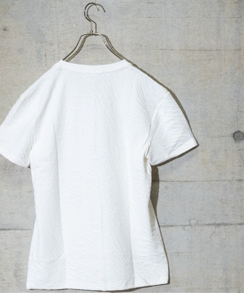JOHN'S CLOSET(ジョンズクローゼット)の「【50】フクレジャガード半袖Tシャツ(Tシャツ/カットソー・メンズ・ピンク/ホワイト/ブラック/ネイビー・LARGE/MEDIUM)」の9枚目の写真