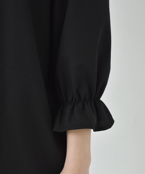 RETRO GIRL(レトロガール)の「ダブルカラーBL(シャツ/ブラウス・レディース・ブラック/オフホワイト/ブルー・FREE)」の22枚目の写真