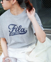 FILA♡【美品】2024SSレースアップリケのシャツＬ&サンバイザー FILA サンバイザー 「FILA」PRINT CLIP VISOR / 「フィラ