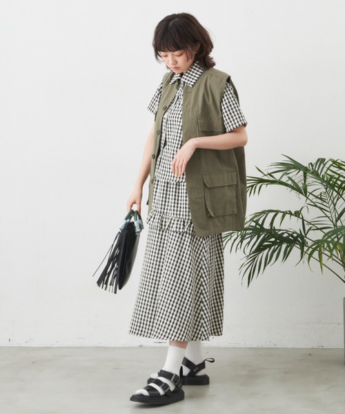 MERLOT(メルロー)の「パターンバリエーションシャツ/セットアップ対応(Tシャツ/カットソー・レディース・ピンク/グリーン/ブラック・FREE)」の12枚目の写真
