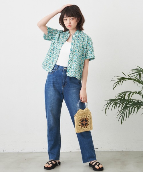 MERLOT(メルロー)の「パターンバリエーションシャツ/セットアップ対応(Tシャツ/カットソー・レディース・ピンク/グリーン/ブラック・FREE)」の22枚目の写真