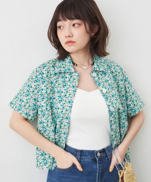 MERLOT(メルロー)の「パターンバリエーションシャツ/セットアップ対応(Tシャツ/カットソー・レディース・ピンク/グリーン/ブラック・FREE)」の15枚目の写真