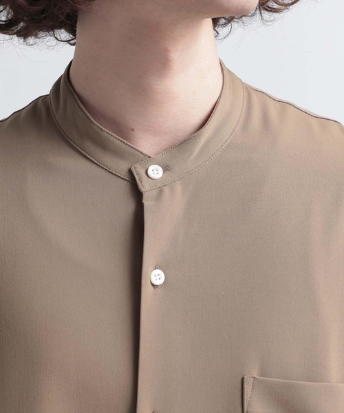 HARE（ハレ）の「TRバンドカラーBIGシャツ(HARE)（シャツ/ブラウス・メンズ・ブラック/ブラウン・SMALL/MEDIUM）」の9枚目の写真