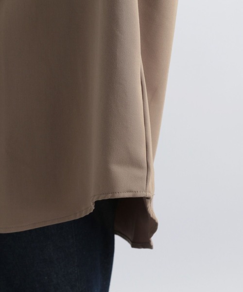 HARE（ハレ）の「TRバンドカラーBIGシャツ(HARE)（シャツ/ブラウス・メンズ・ブラック/ブラウン・SMALL/MEDIUM）」の12枚目の写真