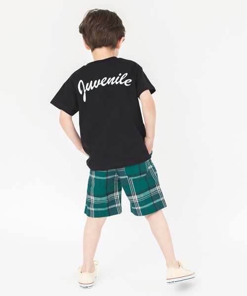 BRANSHES（ブランシェス）の「【きれいめワイドチェック】ハーフパンツ（その他パンツ・キッズ・ブラウン/グリーン/ブルー・110/120/130/150/90/140/100）」の12枚目の写真