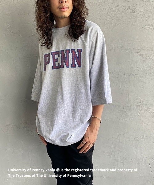 JEANS FACTORY Clothes（ジーンズファクトリークローズ）の「[Jeans Factory Clothes/ジーンズファクトリークローズ] 日焼け加工 カレッジロゴプリント ショートスリーブスウェット（スウェット・レディース・レッド/ネイビー/グレー系1/グレー系2・L/M）」の19枚目の写真