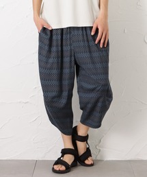 接触冷感　レーヨンバルーンクロップトパンツ　サルエルパンツ　アラジンパンツ