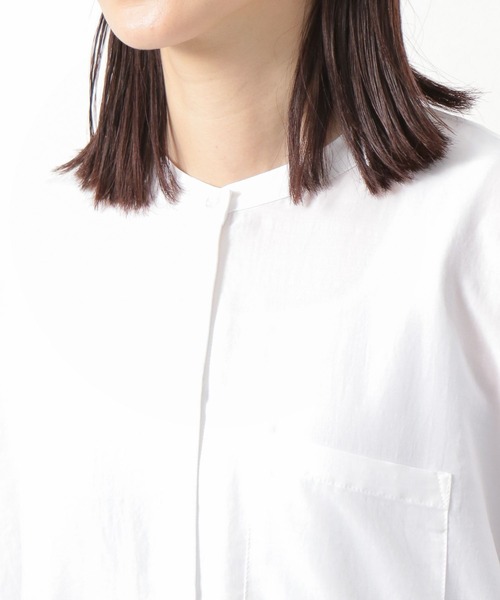 LEPSIM（レプシィム）の「BIGポンチョシャツチュニック　281826（シャツ/ブラウス・レディース・ブラック/オフホワイト/ピンク/グリーン・FREE）」の17枚目の写真