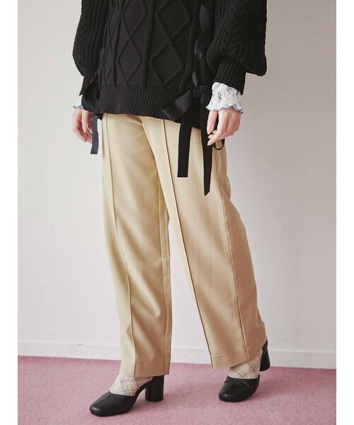 merry jenny（メリージェニー）の「ordinaryレースアップパンプス（パンプス・レディース・ブラック/キャメル・MEDIUM/LARGE）」の5枚目の写真