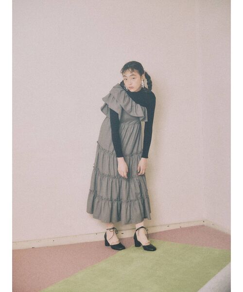 merry jenny（メリージェニー）の「ordinaryレースアップパンプス（パンプス・レディース・ブラック/キャメル・MEDIUM/LARGE）」の14枚目の写真