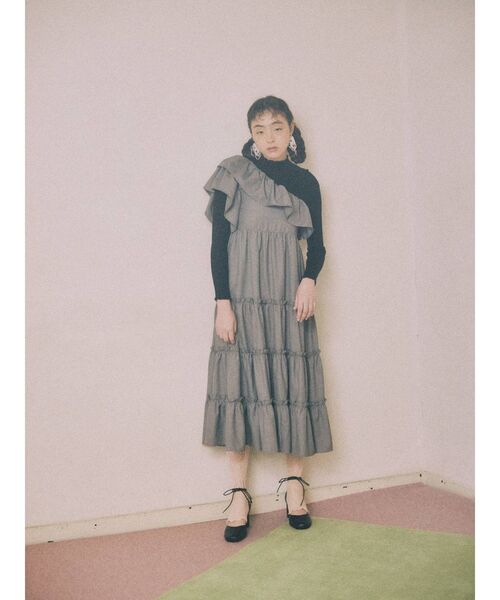 merry jenny（メリージェニー）の「ordinaryレースアップパンプス（パンプス・レディース・ブラック/キャメル・MEDIUM/LARGE）」の15枚目の写真