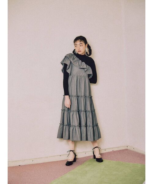 merry jenny（メリージェニー）の「ordinaryレースアップパンプス（パンプス・レディース・ブラック/キャメル・MEDIUM/LARGE）」の16枚目の写真