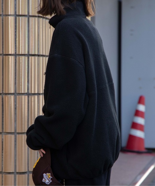 WEGO(ウィゴー)の「WEGO/フリースハーフZIPプルオーバー(スウェット・レディース・マスタード/ホワイト/ダークグリーン/ブラック/その他3/その他2/その他4/その他1・LARGE/MEDIUM/X-LARGE)」の15枚目の写真