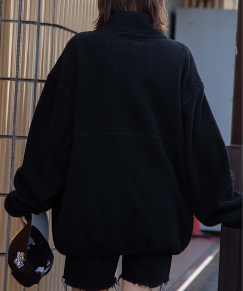 WEGO(ウィゴー)の「WEGO/フリースハーフZIPプルオーバー(スウェット・レディース・マスタード/ホワイト/ダークグリーン/ブラック/その他3/その他2/その他4/その他1・LARGE/MEDIUM/X-LARGE)」の16枚目の写真