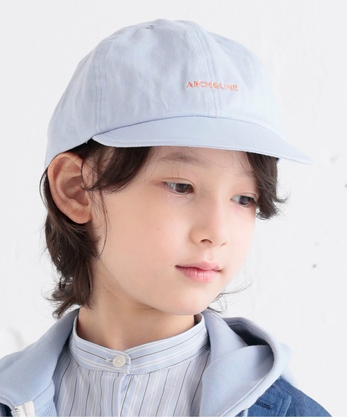 ARCH & LINE(アーチアンドライン)の「コットンツイルキャップ COTTON TWILL CLUB CAP(キャップ・キッズ・サックスブルー/ピンク/スミクロ/ライトベージュ・54/57/48)」の3枚目の写真