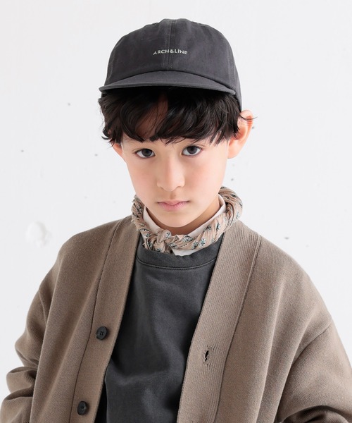 ARCH & LINE(アーチアンドライン)の「コットンツイルキャップ COTTON TWILL CLUB CAP(キャップ・キッズ・サックスブルー/ピンク/スミクロ/ライトベージュ・54/57/48)」の7枚目の写真