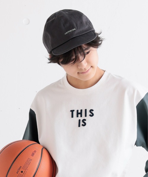 ARCH & LINE(アーチアンドライン)の「コットンツイルキャップ COTTON TWILL CLUB CAP(キャップ・キッズ・サックスブルー/ピンク/スミクロ/ライトベージュ・54/57/48)」の11枚目の写真