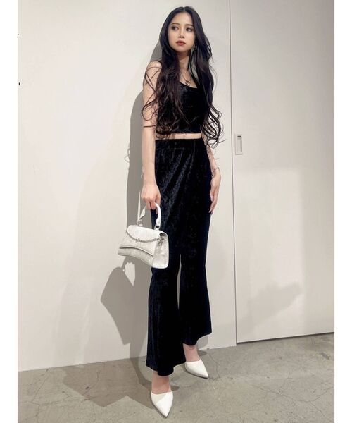 GYDA(ジェイダ)の「【セットアップ着用可】サイドスリット ベロアプリーツパンツ(その他パンツ・レディース・ブラック/グレー/その他1・FREE)」の9枚目の写真