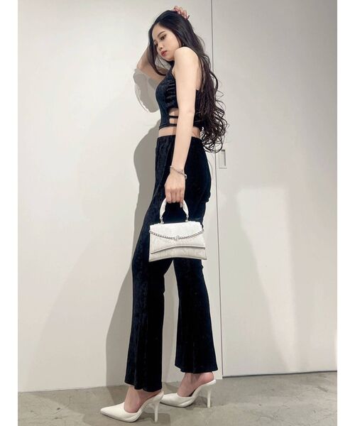 GYDA(ジェイダ)の「【セットアップ着用可】サイドスリット ベロアプリーツパンツ(その他パンツ・レディース・ブラック/グレー/その他1・FREE)」の10枚目の写真