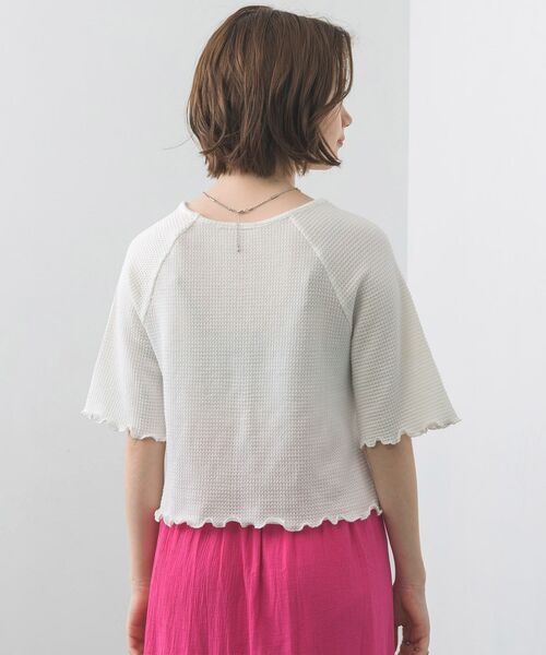 RETRO GIRL（レトロガール）の「シャーリングメロウTee（Tシャツ/カットソー・レディース・ブラック/パープル/オフホワイト/イエロー・FREE）」の11枚目の写真