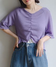 RETRO GIRL | シャーリングメロウTee(Tシャツ/カットソー)