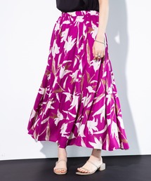 koe | レーヨンビックフラワープリントギャザースカート(スカート)