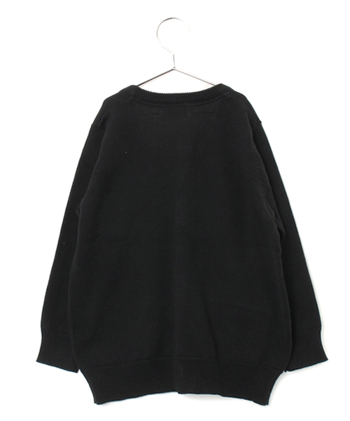 GIORDANO（ジョルダーノ）の「[GIORDANO]ライオン刺繍カーディガン（カーディガン/ボレロ・キッズ・ブラック/グレー/レッド・120/110/130）」の9枚目の写真