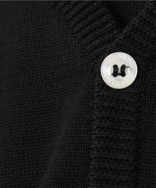 GIORDANO（ジョルダーノ）の「[GIORDANO]ライオン刺繍カーディガン（カーディガン/ボレロ・キッズ・ブラック/グレー/レッド・120/110/130）」の7枚目の写真