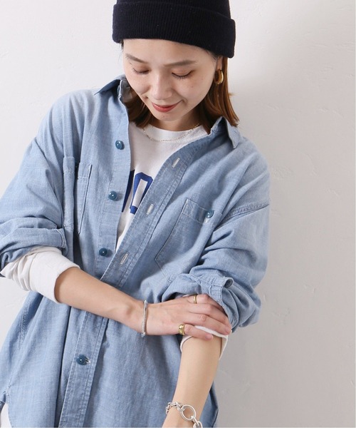 JOURNAL STANDARD（ジャーナルスタンダード）の「CHAMBRAY SHIRT（シャツ/ブラウス・レディース・ネイビー/ブルー系その他・FREE）」の14枚目の写真
