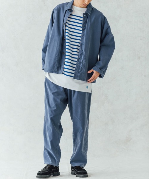 【定価1.7万】オーシバル ORCIVAL *ビッグサイズラッセルフレンチセーラーTシャツ*8チュニック長袖ブルー綿(4-2409-8)【70J42】 ORCIVAL 【定価1.7万】オーシバル *ビッグサイズラッセル