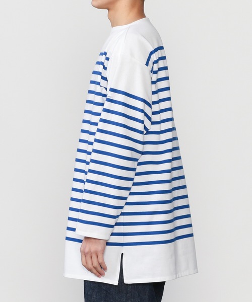 ORCIVAL（オーシバル）の「ORCIVAL | ビッグサイズ ラッセルフレンチ セーラーTシャツ UNISEX（チュニック・レディース・ブルー系その他/ブルー系その他6・8/7）」の9枚目の写真