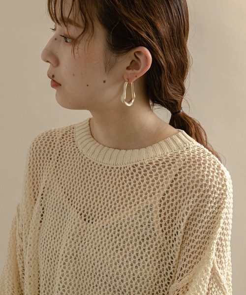 SMELLY（スメリー）の「エポユガミメタルピアス（ピアス（両耳用）・レディース・ゴールド系その他・-）」の5枚目の写真