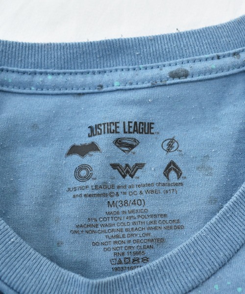MARVEL（マーベル）の「【ヴィンテージ古着】MARVEL / マーベル JUSTICE LEAGUE ジャスティスリーグ プリントTシャツ（Tシャツ/カットソー・メンズ・ブルー・MEDIUM）」の7枚目の写真