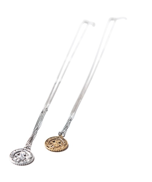 glamb(グラム)の「Smoke Beats Coin Necklace / スモークビーツコインネックレス(ネックレス・メンズ・シルバー/ゴールド・FREE)」の6枚目の写真