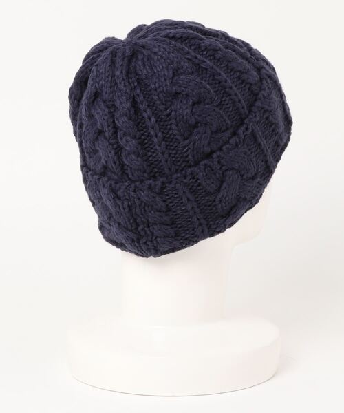 チチカカ(チチカカ)の「ケーブル編みニットキャップ(ニットキャップ/ビーニー・レディース・ライトグレー/ネイビー/ブラウン/イエロー/オレンジ/グリーン・FREE)」の14枚目の写真