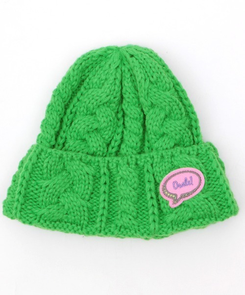 チチカカ(チチカカ)の「ケーブル編みニットキャップ(ニットキャップ/ビーニー・レディース・ライトグレー/ネイビー/ブラウン/イエロー/オレンジ/グリーン・FREE)」の8枚目の写真