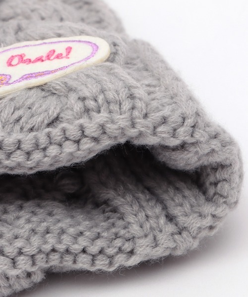 チチカカ(チチカカ)の「ケーブル編みニットキャップ(ニットキャップ/ビーニー・レディース・ライトグレー/ネイビー/ブラウン/イエロー/オレンジ/グリーン・FREE)」の17枚目の写真