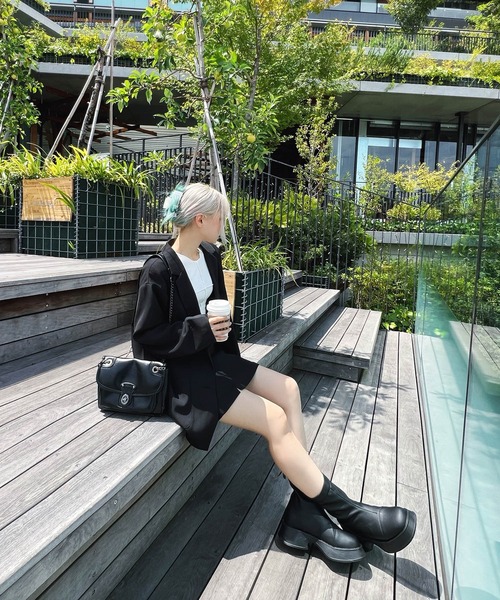 Figments（フィグメンツ）の「オーバーテーラードジャケット（テーラードジャケット・レディース・ブラック/ベージュ/カーキ・FREE）」の11枚目の写真