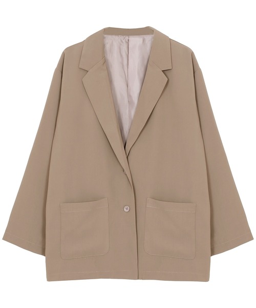 Figments（フィグメンツ）の「オーバーテーラードジャケット（テーラードジャケット・レディース・ブラック/ベージュ/カーキ・FREE）」の8枚目の写真