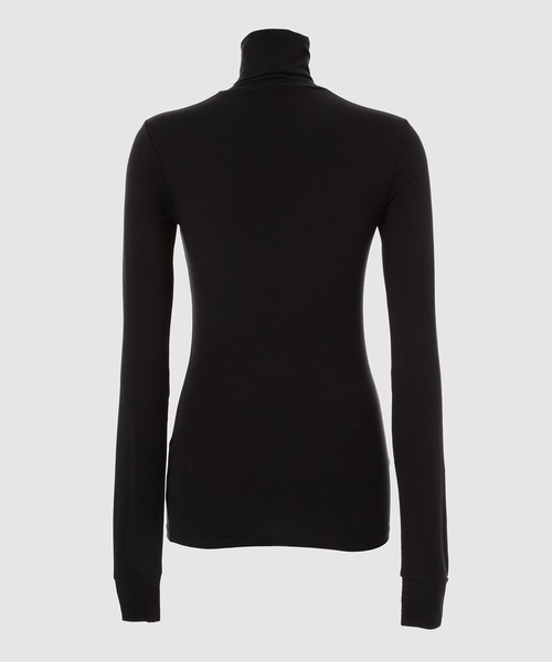 RAF SIMONS(ラフシモンズ)の「Turtleneck Mauvais reves with R embroidery(ニット/セーター・レディース・ブラック・XS/S/M)」の2枚目の写真