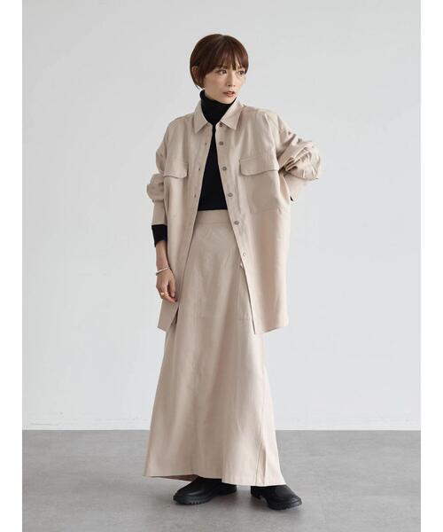 rem closet（レムクローゼット）の「オーバーワークシャツ（シャツ/ブラウス・レディース・カーキ/ブラック/ピンク系その他3/ベージュ・FREE）」の5枚目の写真