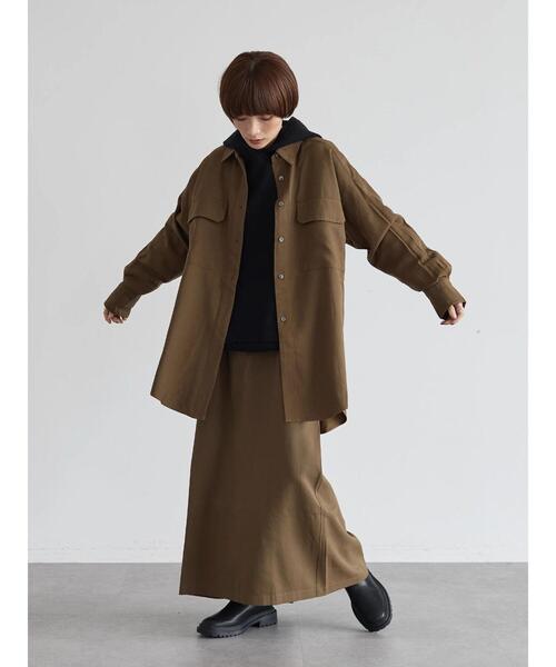 rem closet（レムクローゼット）の「オーバーワークシャツ（シャツ/ブラウス・レディース・カーキ/ブラック/ピンク系その他3/ベージュ・FREE）」の7枚目の写真