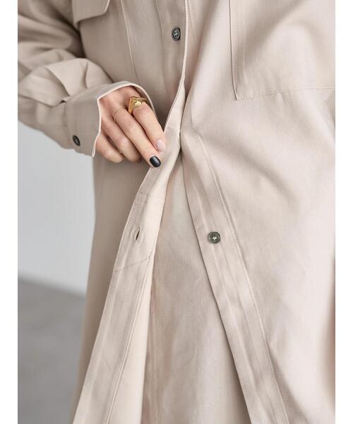 rem closet（レムクローゼット）の「オーバーワークシャツ（シャツ/ブラウス・レディース・カーキ/ブラック/ピンク系その他3/ベージュ・FREE）」の15枚目の写真