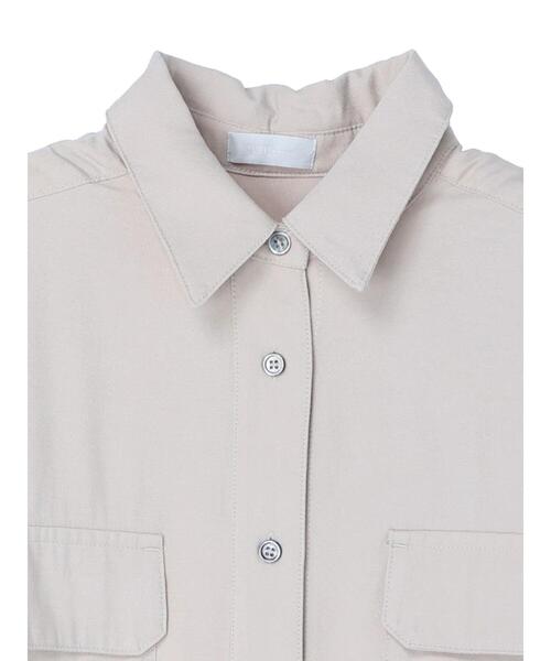 rem closet（レムクローゼット）の「オーバーワークシャツ（シャツ/ブラウス・レディース・カーキ/ブラック/ピンク系その他3/ベージュ・FREE）」の22枚目の写真